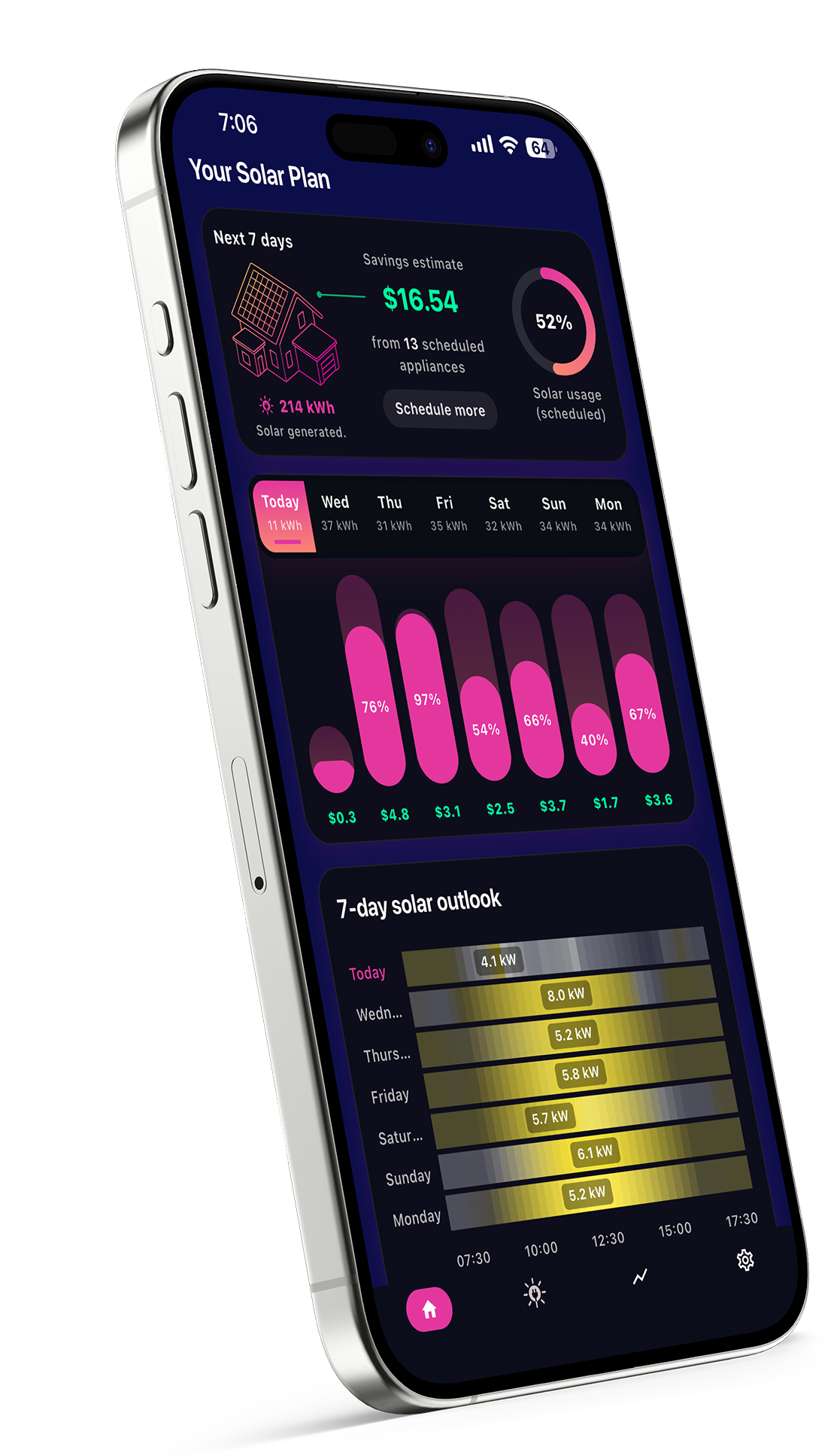OnSun Solar Plan Screen